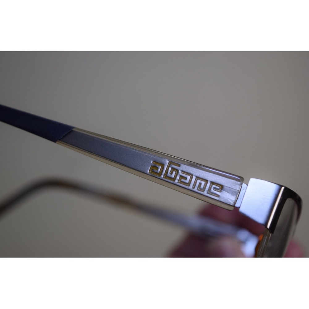 Rare Agame Agape 1001 Brushed Metal Half Rim Eyeglasses Japan Made - Picture 13 of 15